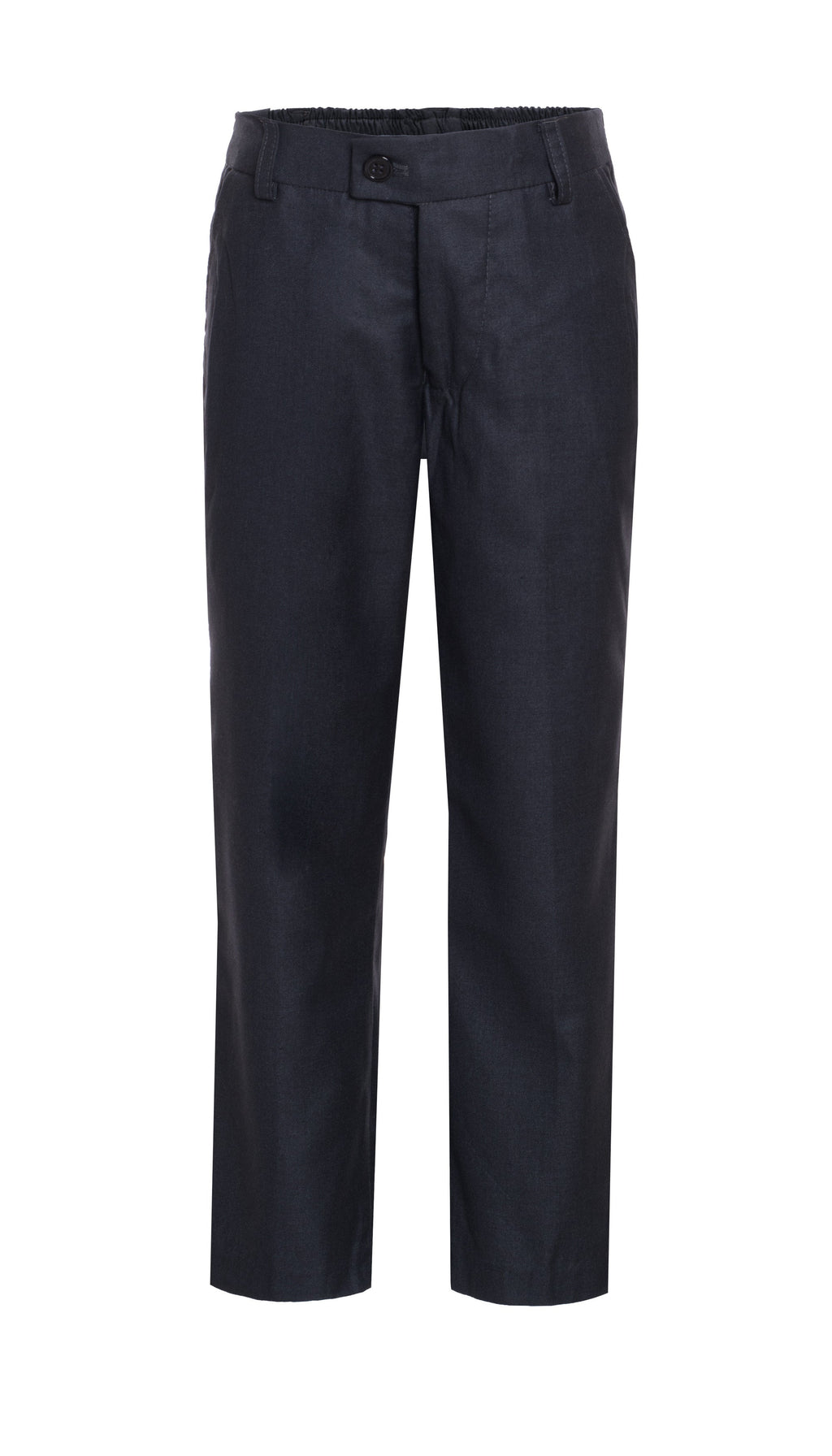 Ezra Charcoal Regular Fit Boys Dress Pants-0