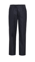 Ezra Charcoal Regular Fit Boys Dress Pants-0