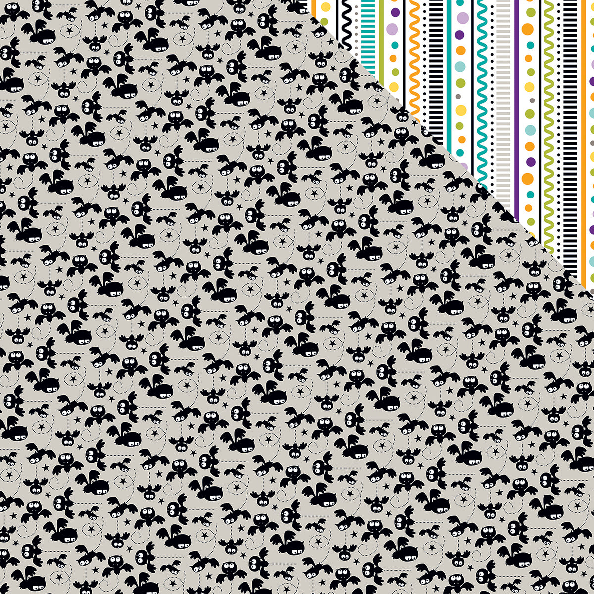 Spooktacular Collection Halloween 12 X 12 Double Sided Paper Batty