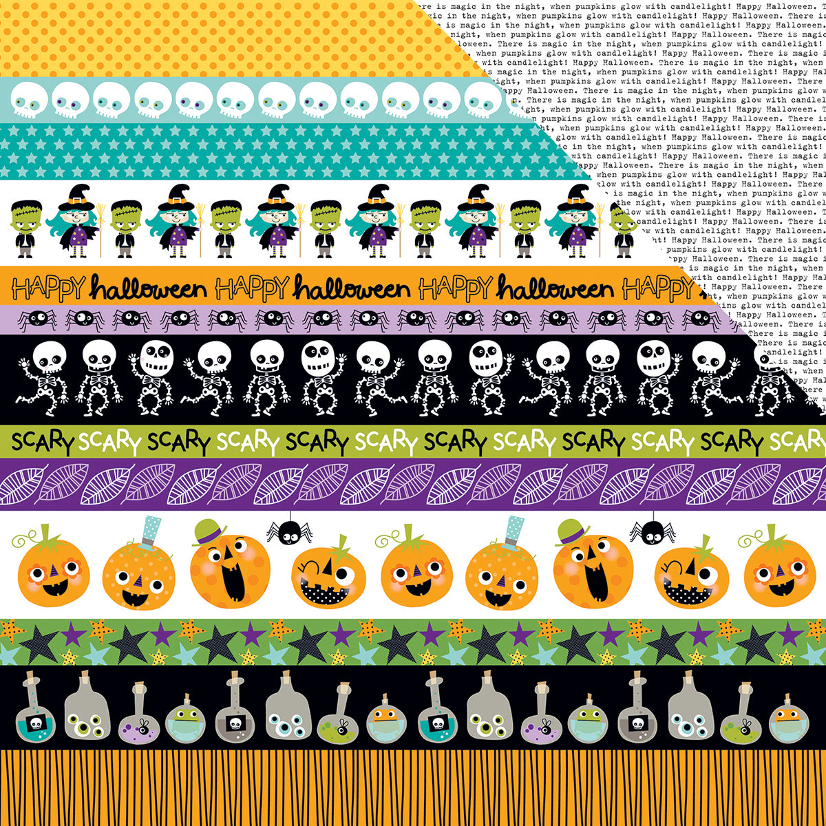 Spooktacular Collection Halloween 12 X 12 Double Sided Paper Borders
