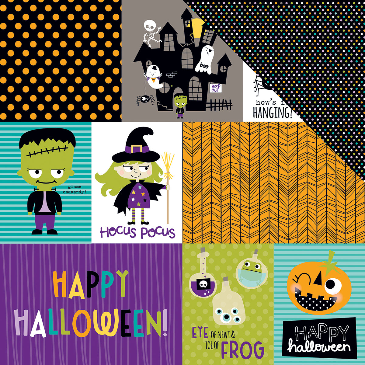 Spooktacular Collection Halloween 12 X 12 Double Sided Paper Daily Details