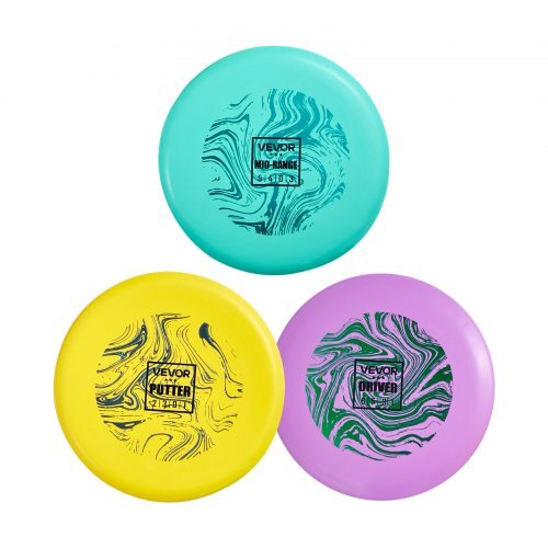 Disc Golf Set, 3 Pack Disc Golf Starter Set, Beginners Flying Discs for Full-Body Strength Training, with Putter, Mid-Range, Driver for Outdoor Backyard, Lawn, Beach, and Park