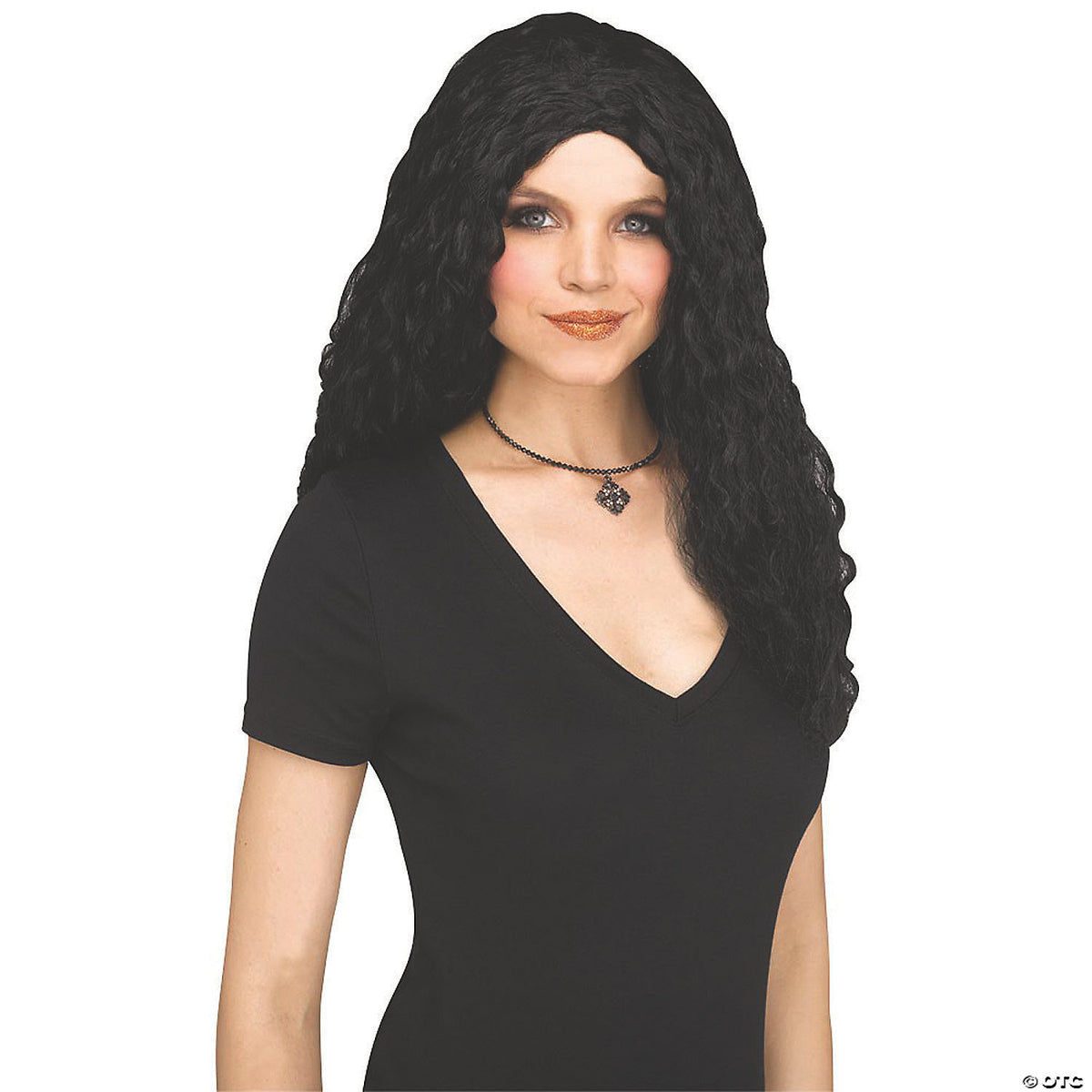 CRIMPED SORCERESS WIG-BLACK