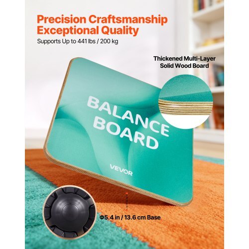 Balance Board, 360? Rotating Wobble Board Trainer for Adults 3-Level Adjustable, Wooden Balance Training Equipment, Slip-Resistant Surface for Core Workout, Standing Desk Exercise, Home Gym