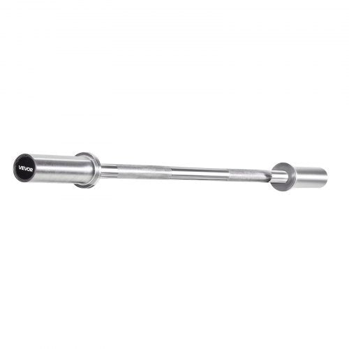 4FT Barbell Bar, Fits 2-Inch Weight Plates, Chrome Plated Barbell Bar with Knurled Grip for Strength Training, Weightlifting, Squat, Deadlift, Bench Press, Curl, Overhead Press, 500lbs Capacity