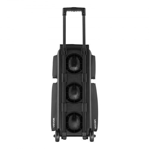 Bowling Ball Bag, 3 Ball Double Roller Bowling Bag with Wheels, Featuring a Separate Compartment for Shoes (Up To US Size 16) & Oversized Accessory Pocket, Retractable Handle Extends to 41.34 in