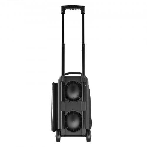 Bowling Ball Bag, 2 Ball Double Roller Bowling Bag with Wheels, Featuring a Separate Compartment for Shoes (Up To US Size 16) & Oversized Accessory Pocket, Retractable Handle Extends to 41.32 in