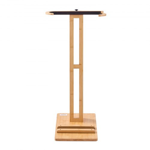 Vertical Surfboard Stand, Wooden Surfboard Rack for Storage and Display, Adjustable & Freestanding Board Stand Organizer with Padding, for Wakeboards, Snowboards, Kiteboards, Shortboard, Skis