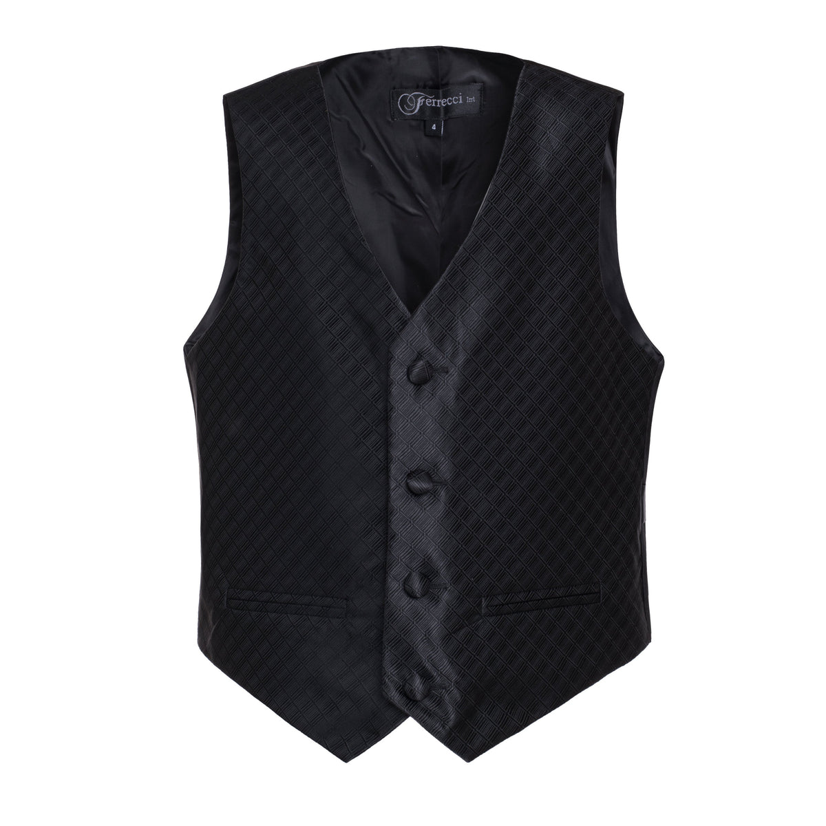 Ferrecci Boys 300 Series Vest Set Black-0