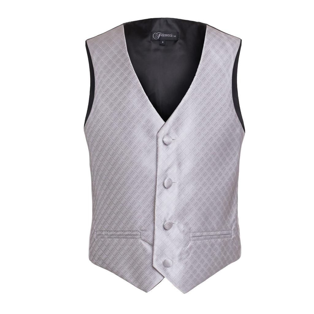Ferrecci Boys 300 Series Vest Set Silver-0