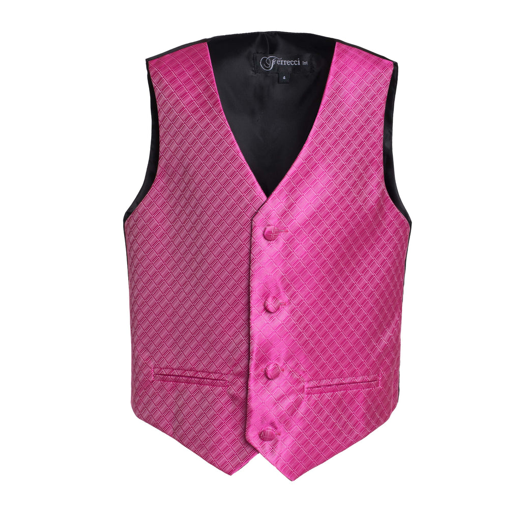 Ferrecci Boys 300 Series Vest Set Fuschia-0