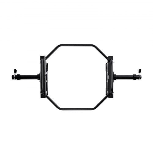 Trap Bar Hex Bar, 2-Inch Hex Barbell, 500 LBS Capacity Shrug Bars, Weightlifting and Strength Training Equipment, Home Gym for Squats, Deadlifts, Shoulder Presses, Black