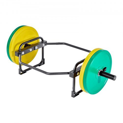 Trap Bar Hex Bar, 2-Inch Hex Barbell, 500 LBS Capacity Shrug Bars, Weightlifting and Strength Training Equipment, Home Gym for Squats, Deadlifts, Shoulder Presses, Black