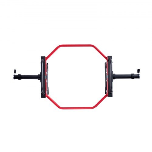 Trap Bar Hex Bar, 2-Inch Hex Barbell, 500 LBS Capacity Shrug Bars, Weightlifting and Strength Training Equipment, Home Gym for Squats, Deadlifts, Shoulder Presses, Red