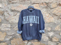 Hawaii Aloha Hibiscus Sweatshirt Crewneck Hawaii Sweatshirt Comfort Colors Oversized Pigment Dyed Unisex Sweatshirt