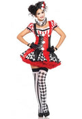 Naughty Harlequin Clown Costume