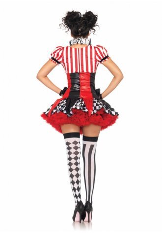 Naughty Harlequin Clown Costume