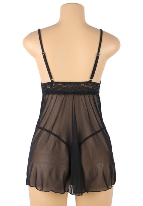 Plus Size Excuse Me Babydoll Set
