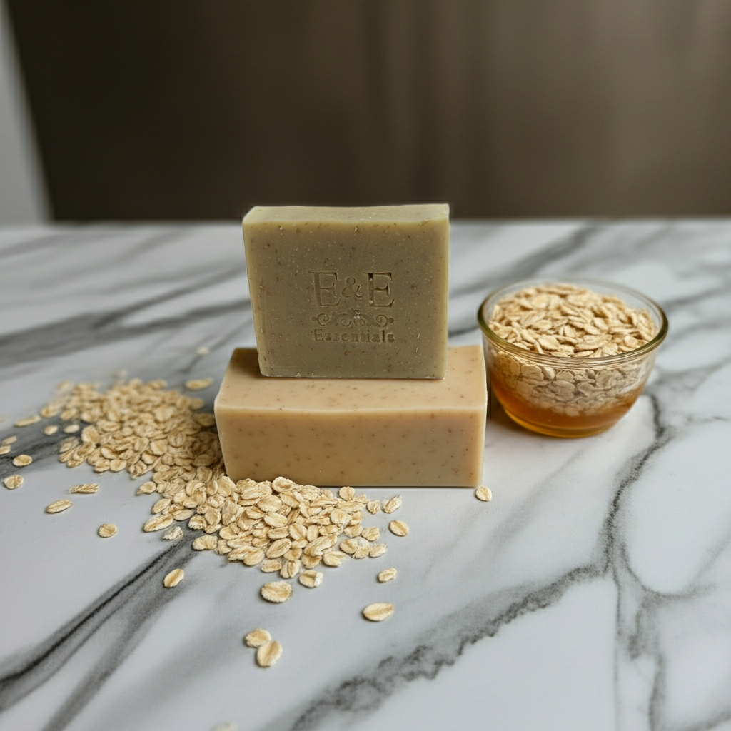 Oatmeal & Honey Natural Bar Soap (Coconut Oil Free)-2