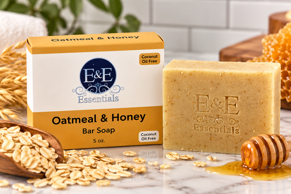 Oatmeal & Honey Natural Bar Soap (Coconut Oil Free)-1