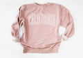 California Cali Crewneck Sweatshirt California Home State Sweatshirt Independent Trading Oversized Pigment Dyed Sweatshirt