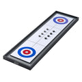 Shuffleboard and Curling 2 in 1 Board Games, 45" Portable Tabletop Set, Two Sided Tabletop Shuffleboard with 8 Rolling Pucks, Shuffleboard and Curling Combo Game Set for Kids and Family