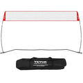 Freestanding Volleyball Training Net for Indoor or Outdoor Use, Adjustable Height Portable Net System with Carrying Bag, Professional Volleyball Practice Trainer for Hitting or Serving Drills