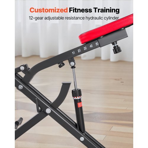 Squat Machine, Deep Squat Rowing Machine for Home, Easy Setup & Foldable Exercise Equipment, Glute Trainer Machine with 12-Gear Adjustable Resistance, Glutes & Leg Home Workout Machine, Black