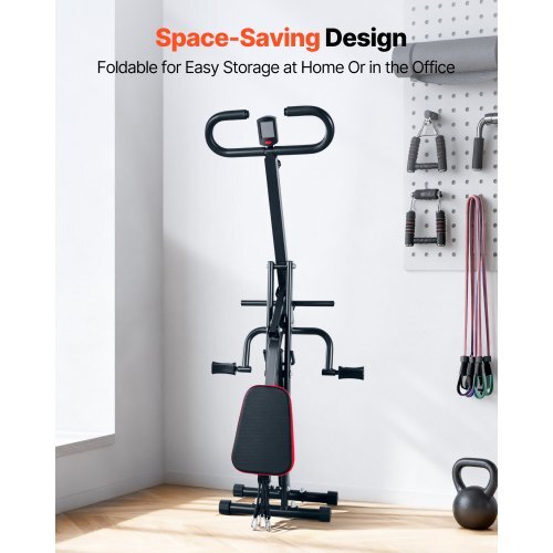 Squat Machine, Deep Squat Rowing Machine for Home, Easy Setup & Foldable Exercise Equipment, Glute Trainer Machine with 3 High-Strength Resistance Bands, Glutes & Leg Home Workout Machine, Black