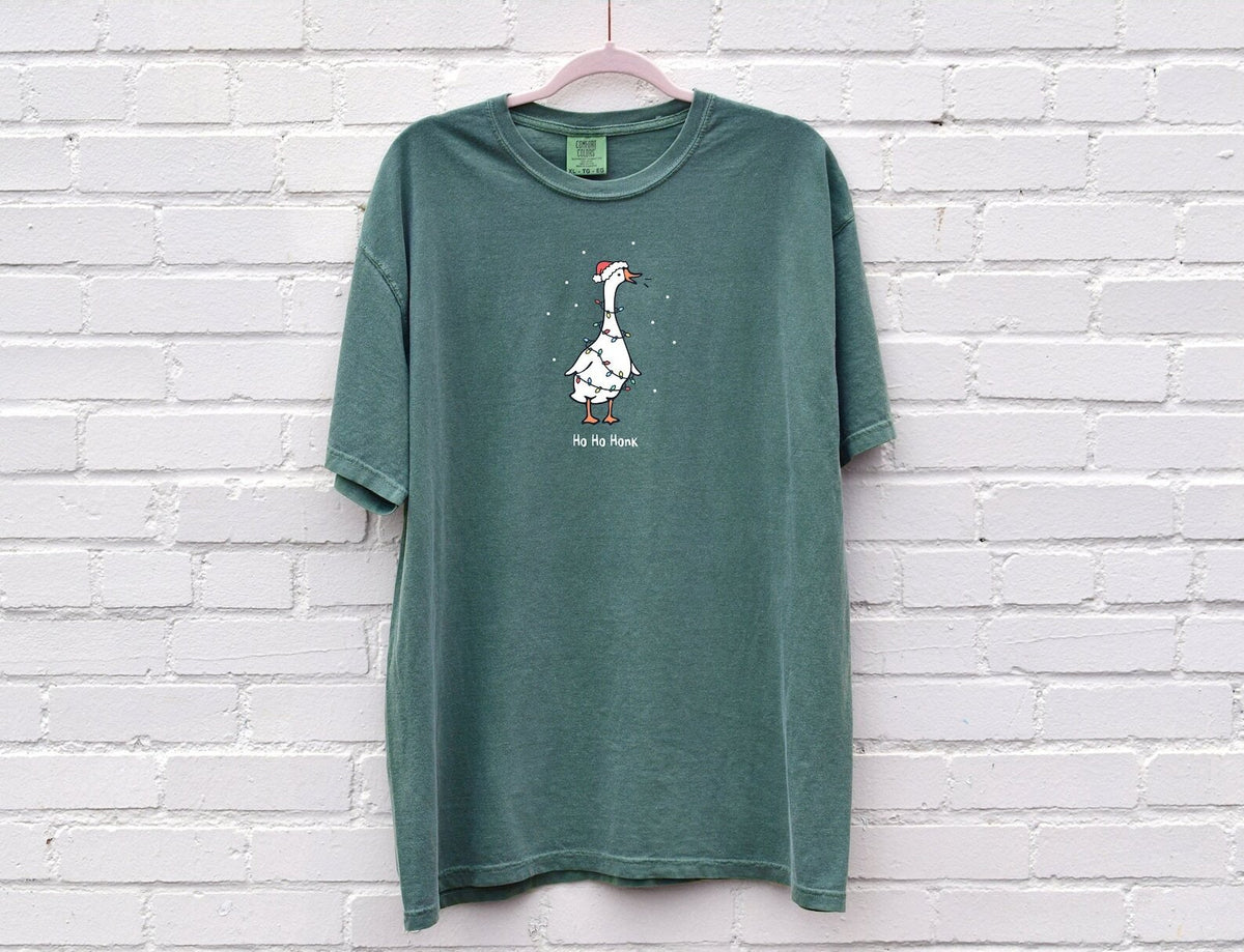 Christmas Silly Goose Shirt Holiday Xmas Goose T Shirt Funny Pun Goose Tshirt Gift Gifts T-shirt Womens Shirts Comfort Colors Oversized Tee
