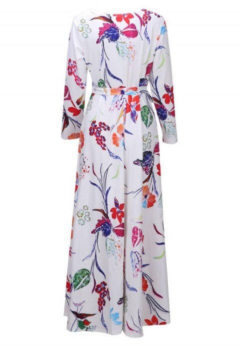 Floral Print Wrap Dress