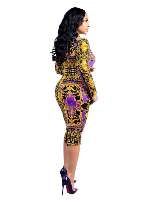 Women's Long Sleeve Vintage Bodycon Dresses