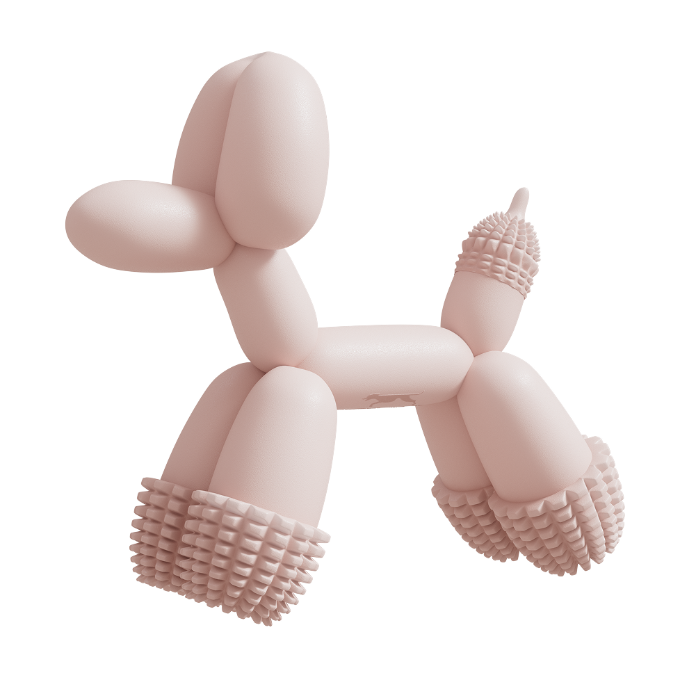 Balloon Dog Toy Pink-0