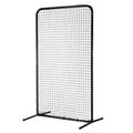 I Screen Baseball for Batting Cage, 7x4 ft Baseball Softball Safety Screen, Body Protector Portable Batting Screen with Carry Bag & Ground Stakes, Heavy Duty Pitching Net for Pitchers Protection