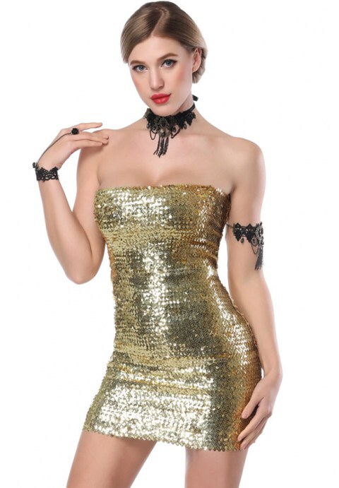 Sequin Tube Dress
