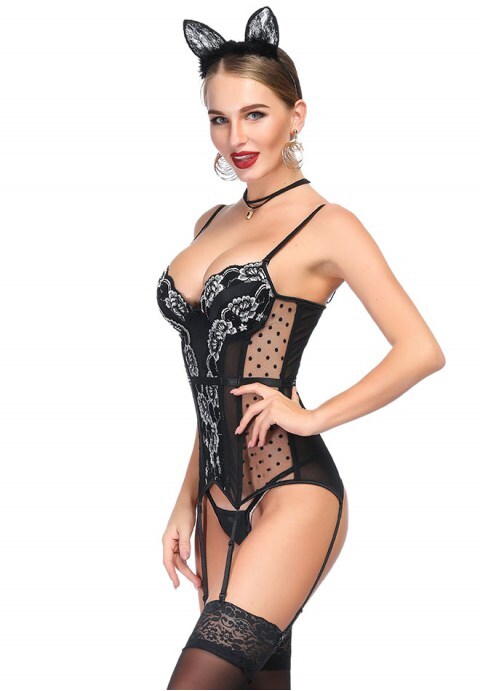 Sexy flower Lace Corsets