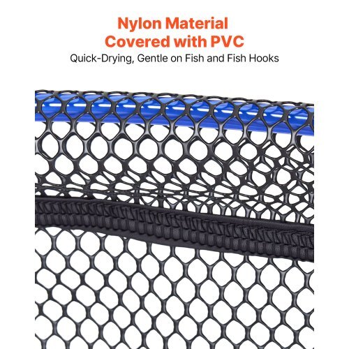Foldable Fishing Net, Landing Fishing Pier Nets, Portable Drop Net for Pulling up Fish, Durable and Fish-friendly, with Rope and Storage Bag, for Minnows, Crawfish, Shrimp, Crab