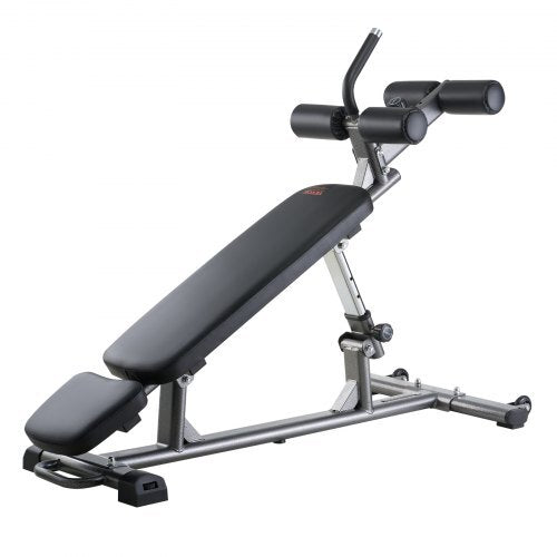Sit Up Bench, Decline Ab Bench with Reverse Crunch Handle, with 4 Adjustable Height Settings, Heavy Duty Steel, 1000 Lbs Capacity, for Home Gym Workouts, Strength Training, Full Body Muscles