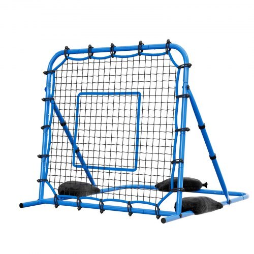 Soccer Rebounder Net, Quick-Switch Angle Soccer Goal Rebounder for Control, Passing Practice, Heavy-Duty Iron Frame & PE Net, Easy Setup Ball Training Equipment for Teens&Adults,3.7 x 3.7 ft