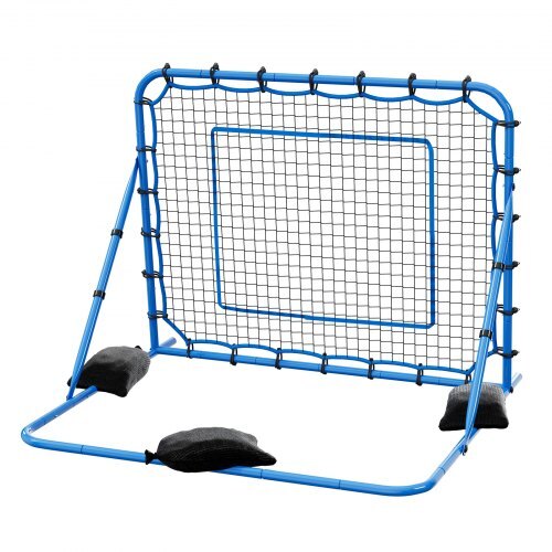 Soccer Rebounder Net, Quick-Switch Angle Soccer Goal Rebounder for Control, Passing Practice, Heavy-Duty Iron Frame & PE Net, Easy Setup Ball Training Aids & Equipment for Teens&Adults,5 x 4 ft
