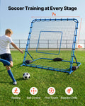 Soccer Rebounder Net, Quick-Switch Angle Soccer Goal Rebounder for Control, Passing Practice, Heavy-Duty Iron Frame & PE Net, Easy Setup Ball Training Aids & Equipment for Teens&Adults,7 x 6 ft