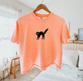 Halloween Shirt Black Cat Boo Spooky Shirt Halloween T-Shirt Fall Womens Mens Shirts Tshirts Tshirt Comfort Colors Oversized Tee