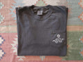 Halloween Skeleton Shirt Embroidered Shrugging Skeleton Tee Skeleton Tshirt Comfort Colors Pocket Tee Spooky Womens Mens Oversized Shirt