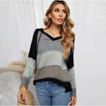 U.S. Fashion Wholesale Clothing Knitted Hooded Sweater Autumn/ Winter Women Top - Black