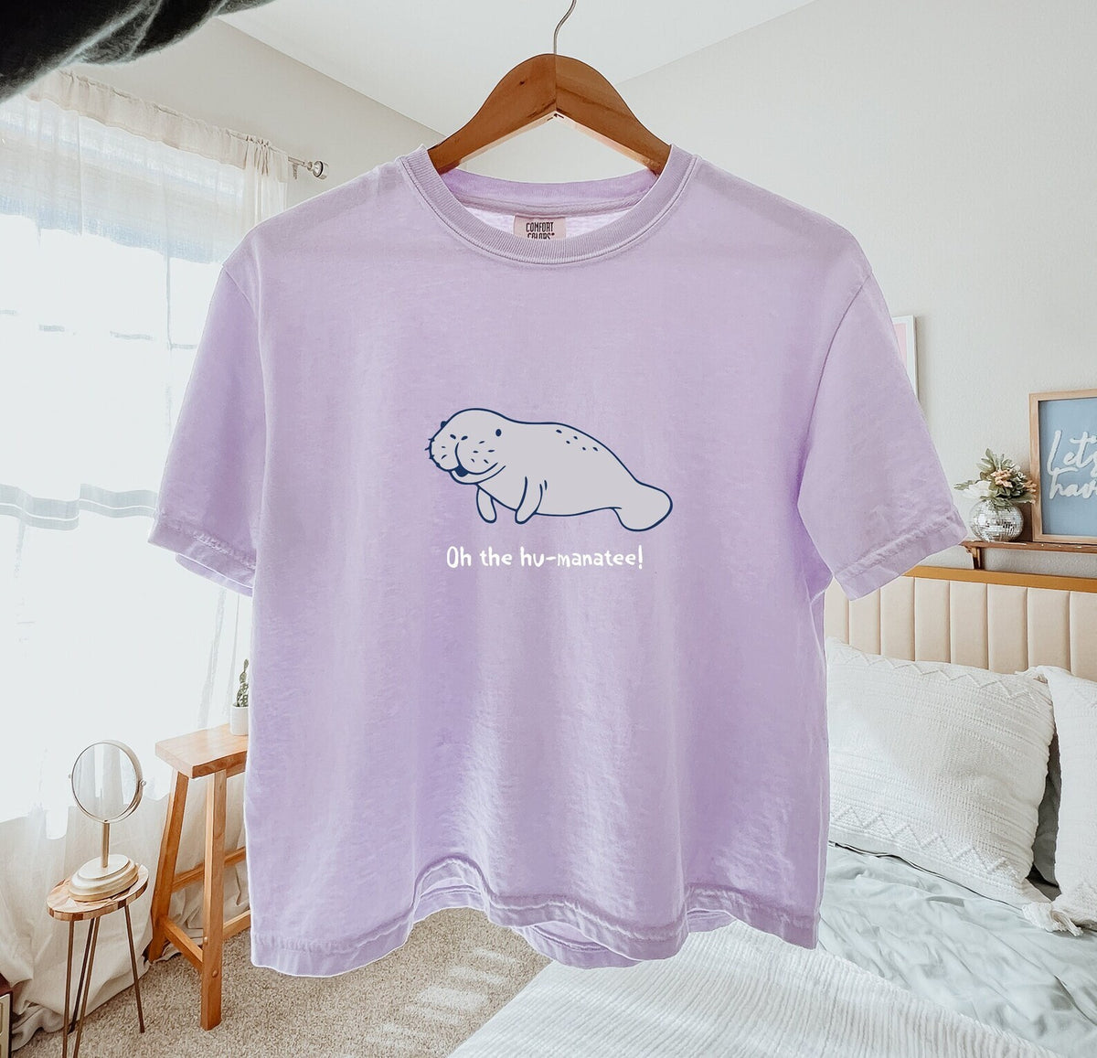 Manatee Cropped Boxy T Shirt Ocean Beach Tshirt Beach Bum T-shirt Ocean Shirt Marine Animal Comfort Colors Tee Summer Shirt Oversized Tee